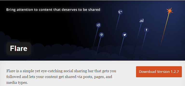Top 16 Free Social Sharing Plugins For WordPress 15 Social media plugin Flare
