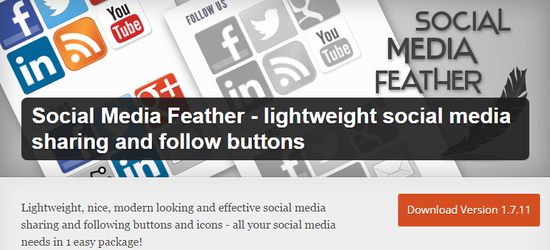 Top 16 Free Social Sharing Plugins For WordPress 16 Social media feather
