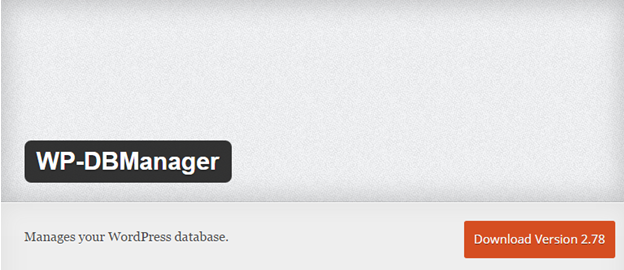 Improve WordPress Database Performance 5 WordPress database plugin WP-DBManager