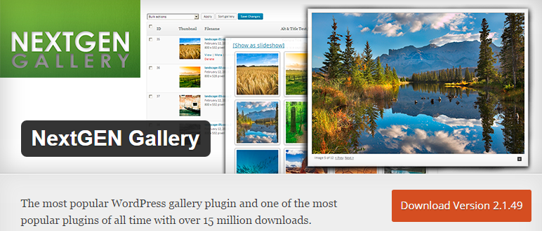 WordPress Gallery Plugins For 2024 2 NextGen gallery