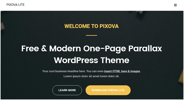 30+ Best Free WordPress Themes For Your Business (2026 Updated) 30 pixova lite