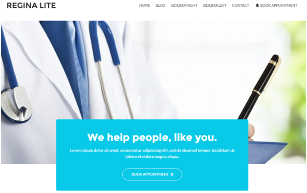 30+ Best Free WordPress Themes For Your Business (2026 Updated) 16 regina lite