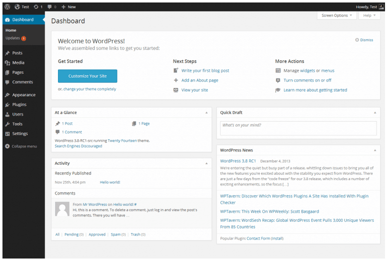 How To Build a WordPress Website in 2026 (Step-by-Step Guide) 11 WordPress dashboard
