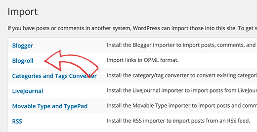 Why should You Convert Your WordPress.com Blog to WordPress.org? 15 blogroll importer
