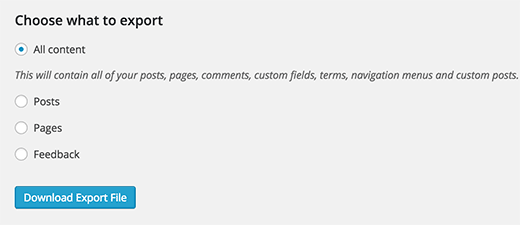Why should You Convert Your WordPress.com Blog to WordPress.org? 9 export options