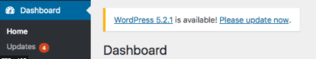 update WP update WP