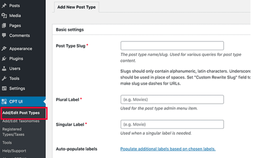 Custom Post Type UI Custom Post Type UI