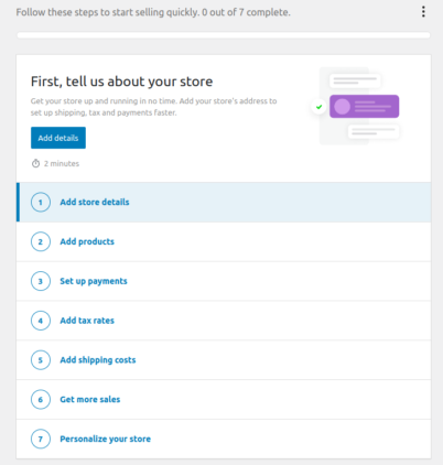How to Build a WooCommerce Store in 5 Simple Steps (2026) 9 Frist time store setup WooCommerce