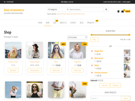 50+ Best WordPress eCommerce Themes For 2026 22 Envo eCommerce