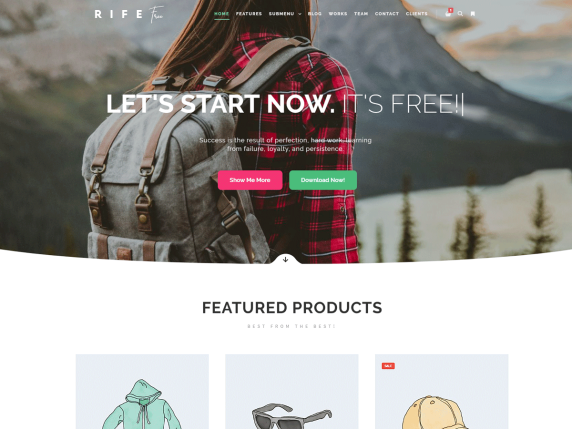 50+ Best WordPress eCommerce Themes For 2026 9 Rife free theme