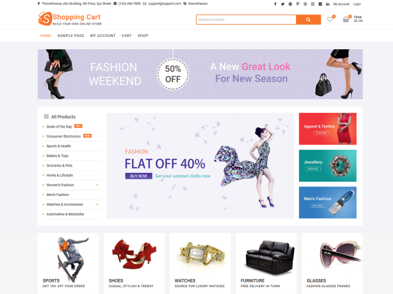 50+ Best WordPress eCommerce Themes For 2026 11 Shopping cart