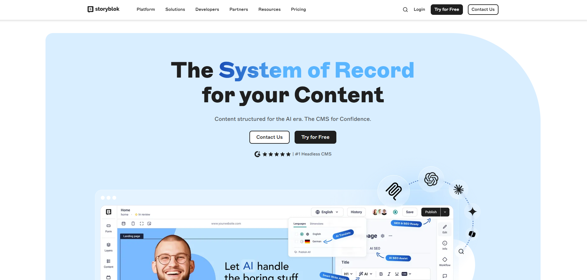 The 7 Best Headless CMS Platforms in 2026 4 Storyblok-Best-for-Marketing-Teams-and-Visual-Editing