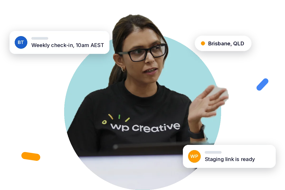 WP Creative developer working on a website build